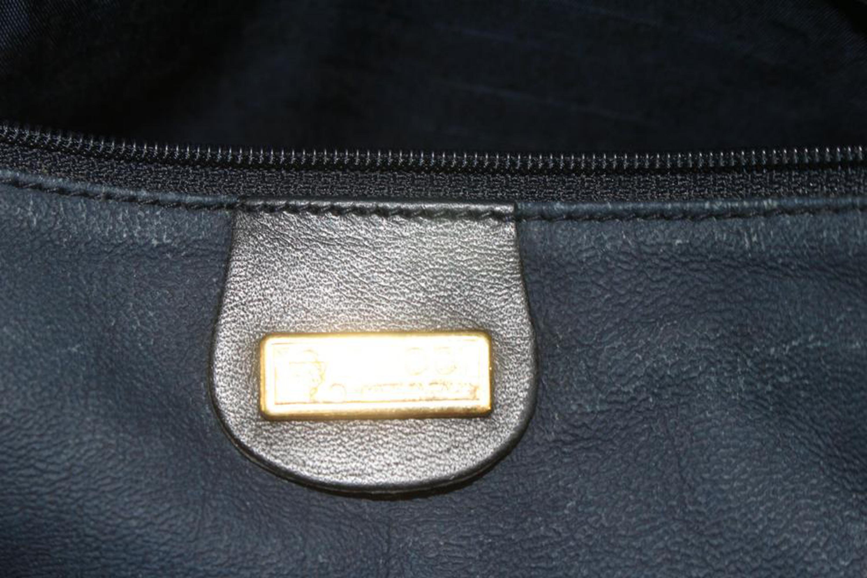 Gucci Navy Micro GG Monogram Carry On Duffle Bag 1118g32 4