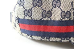 Gucci Navy Monogram GG Baseball Cap Hat 1GK0301
