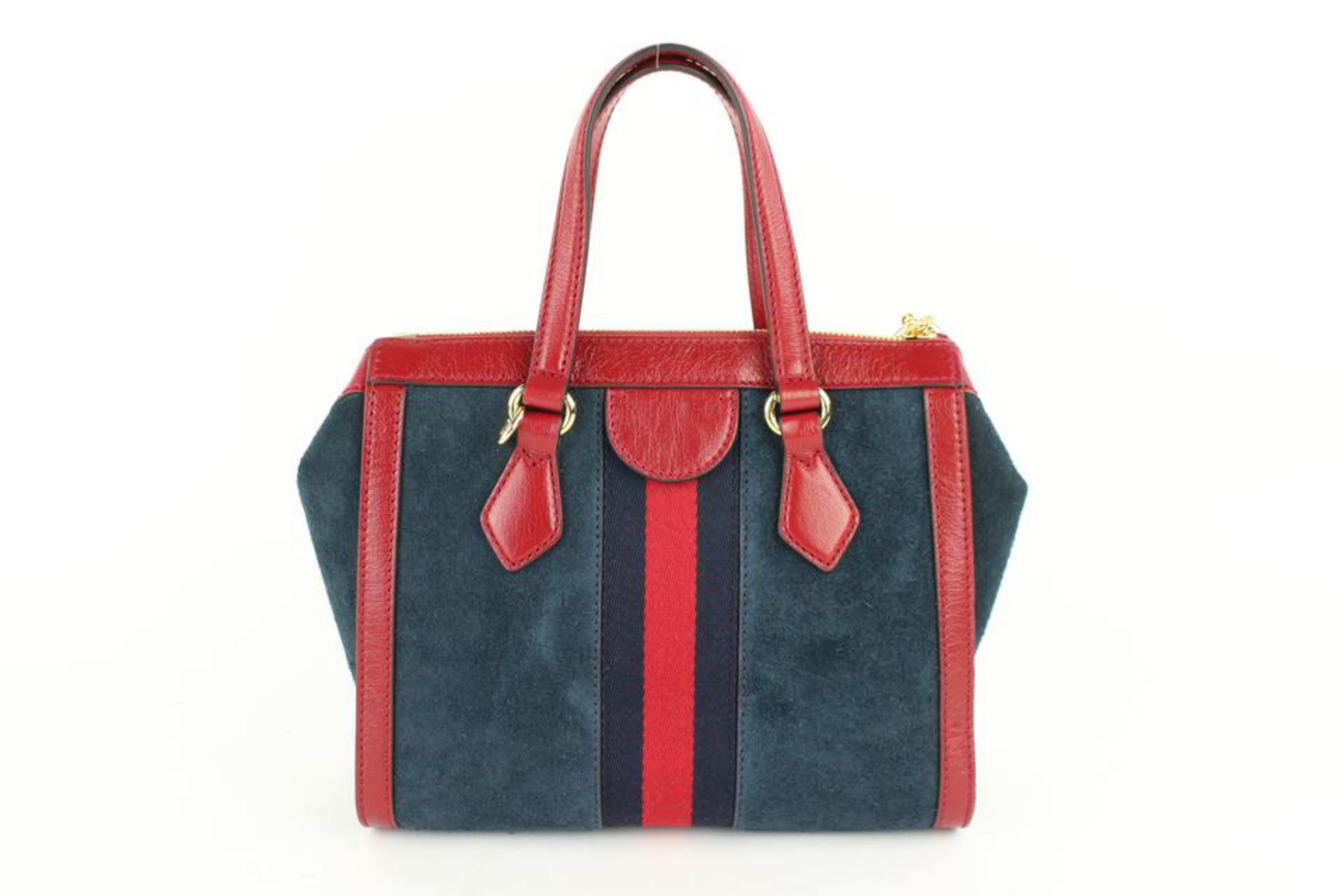 gucci purse blue and red strap