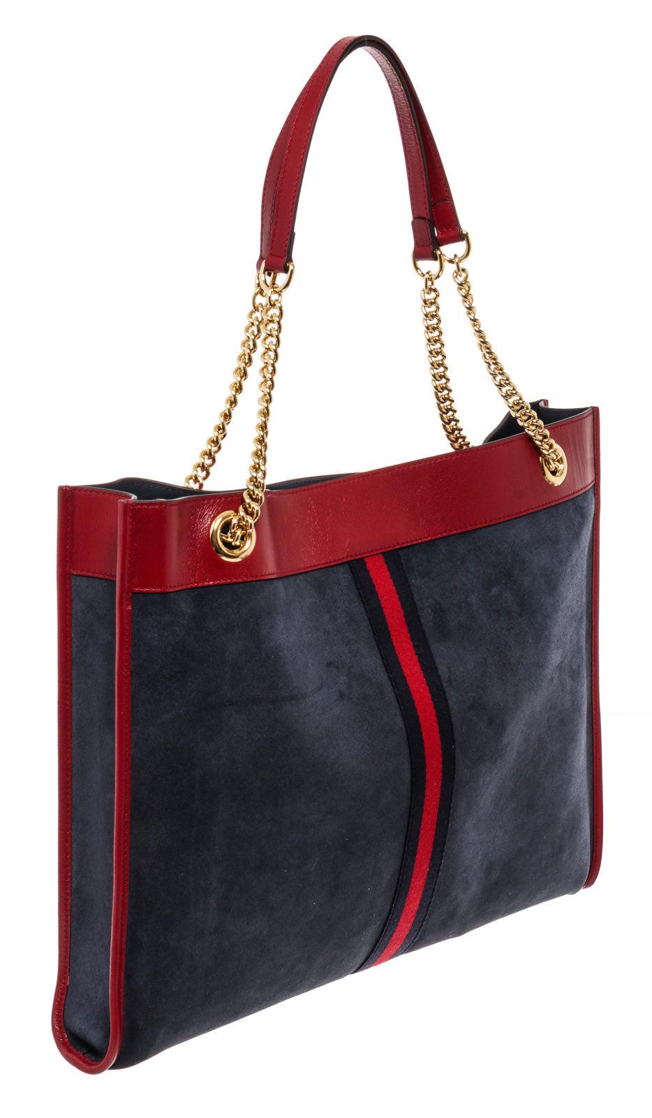 large red tote bag