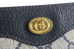 Gucci Navy Supreme GG Zip Pouch Case 1G525C