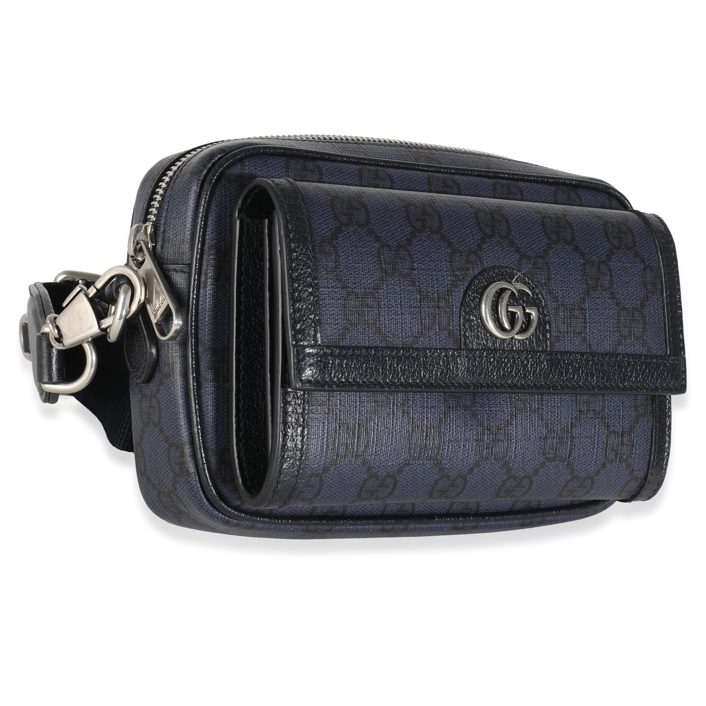 Black Gucci Navy Supreme Tender Small Ophidia Crossbody