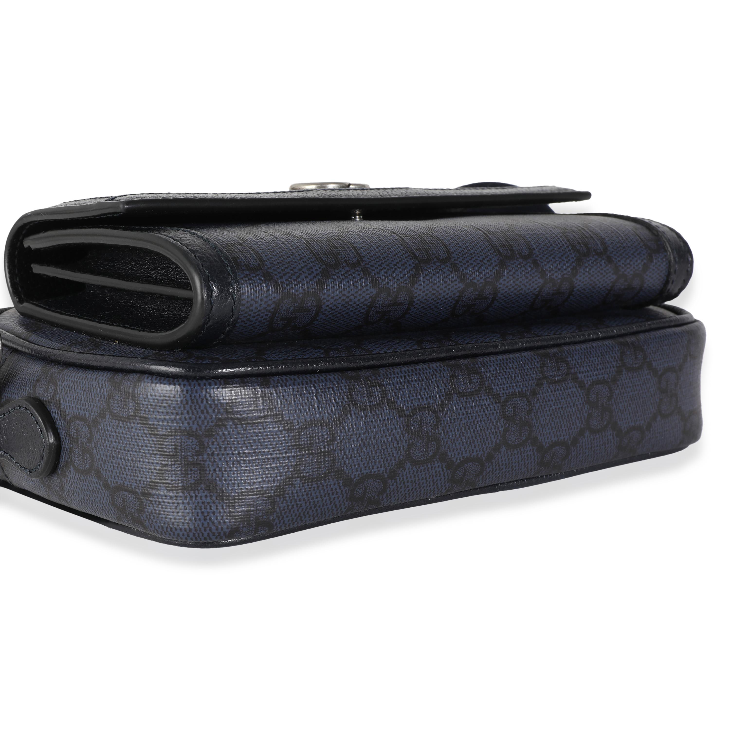Gucci Navy Supreme Tender Small Ophidia Crossbody 2