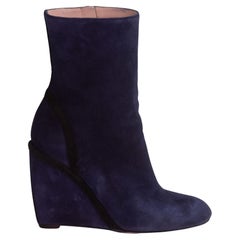 Marineblaue Keilstiefel von Gucci (EU 38)