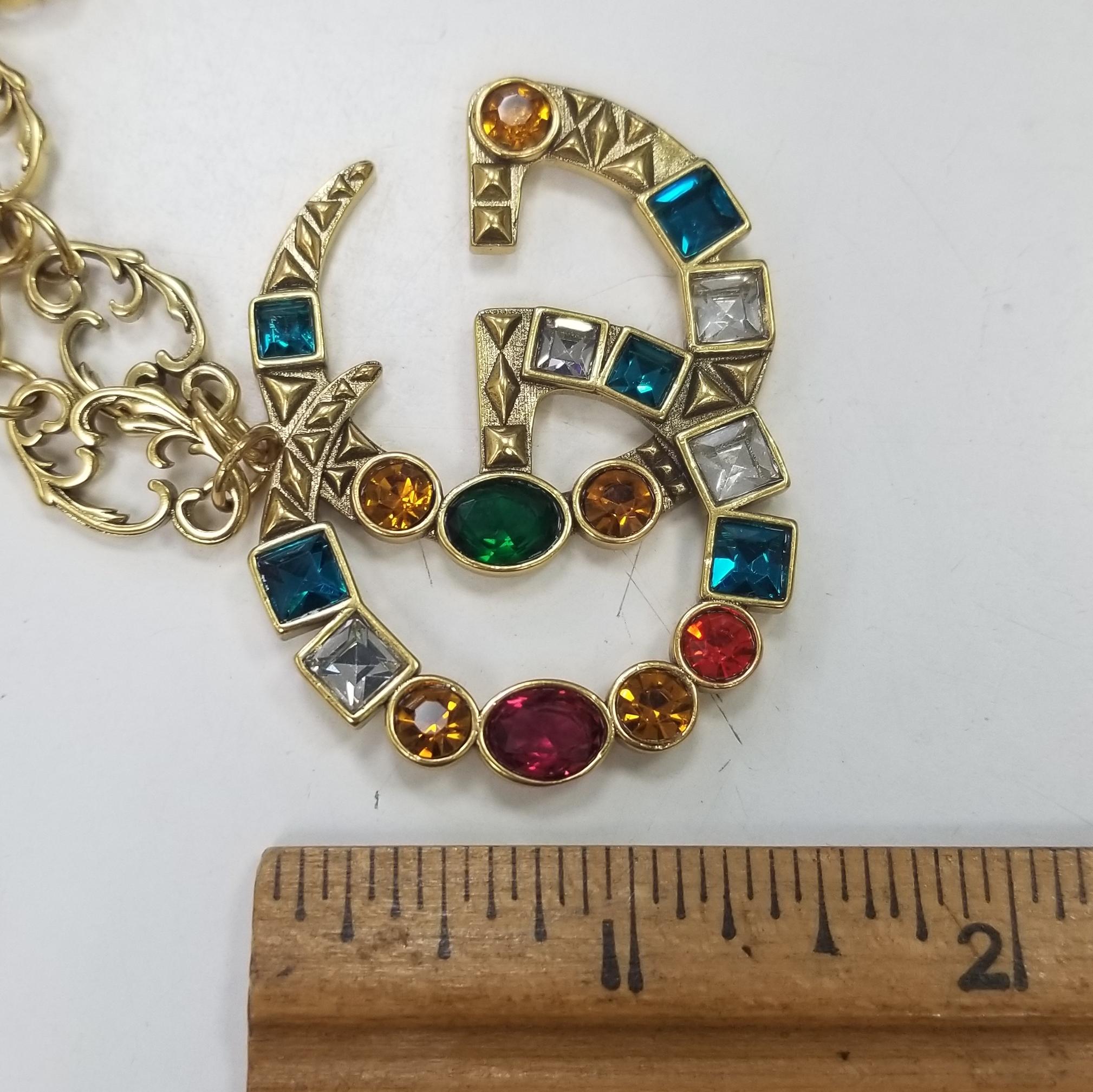 gucci earrings and necklace set