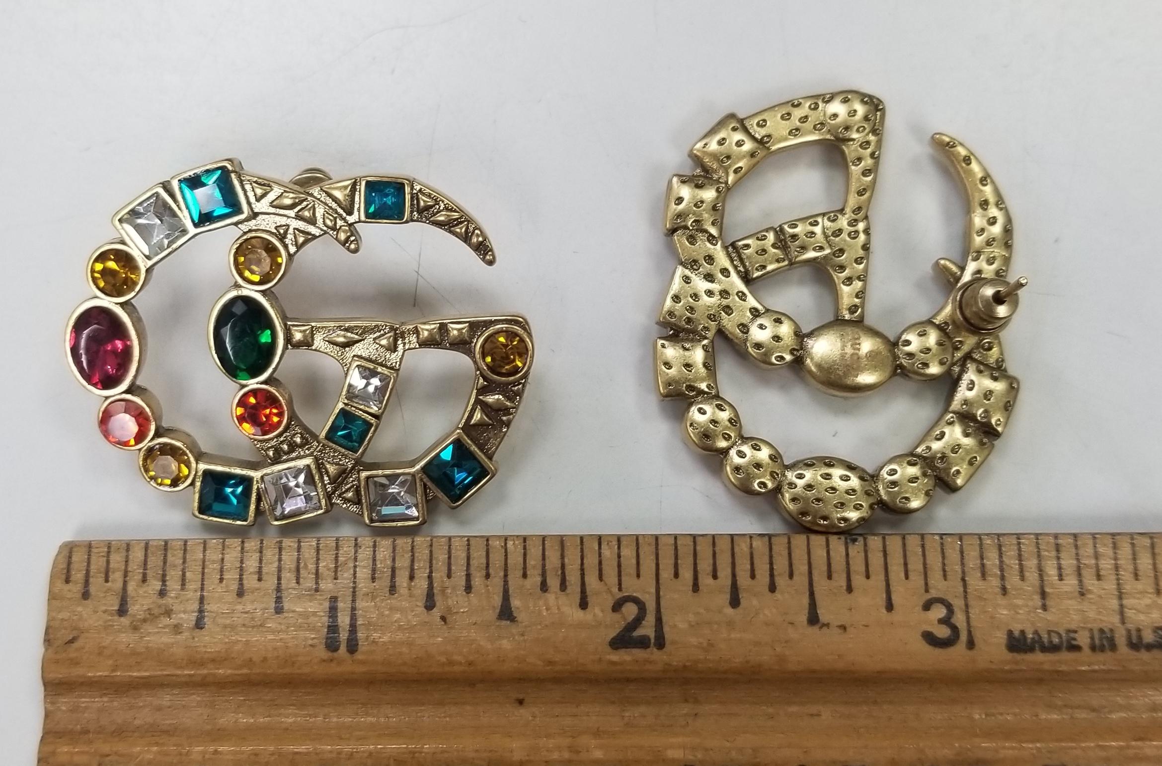 gucci earrings and necklace set