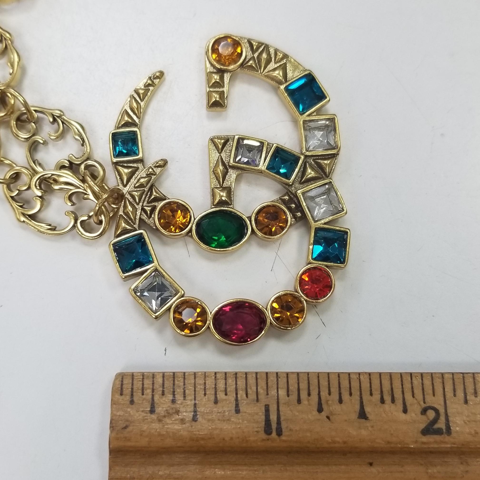 gucci necklace and bracelet set