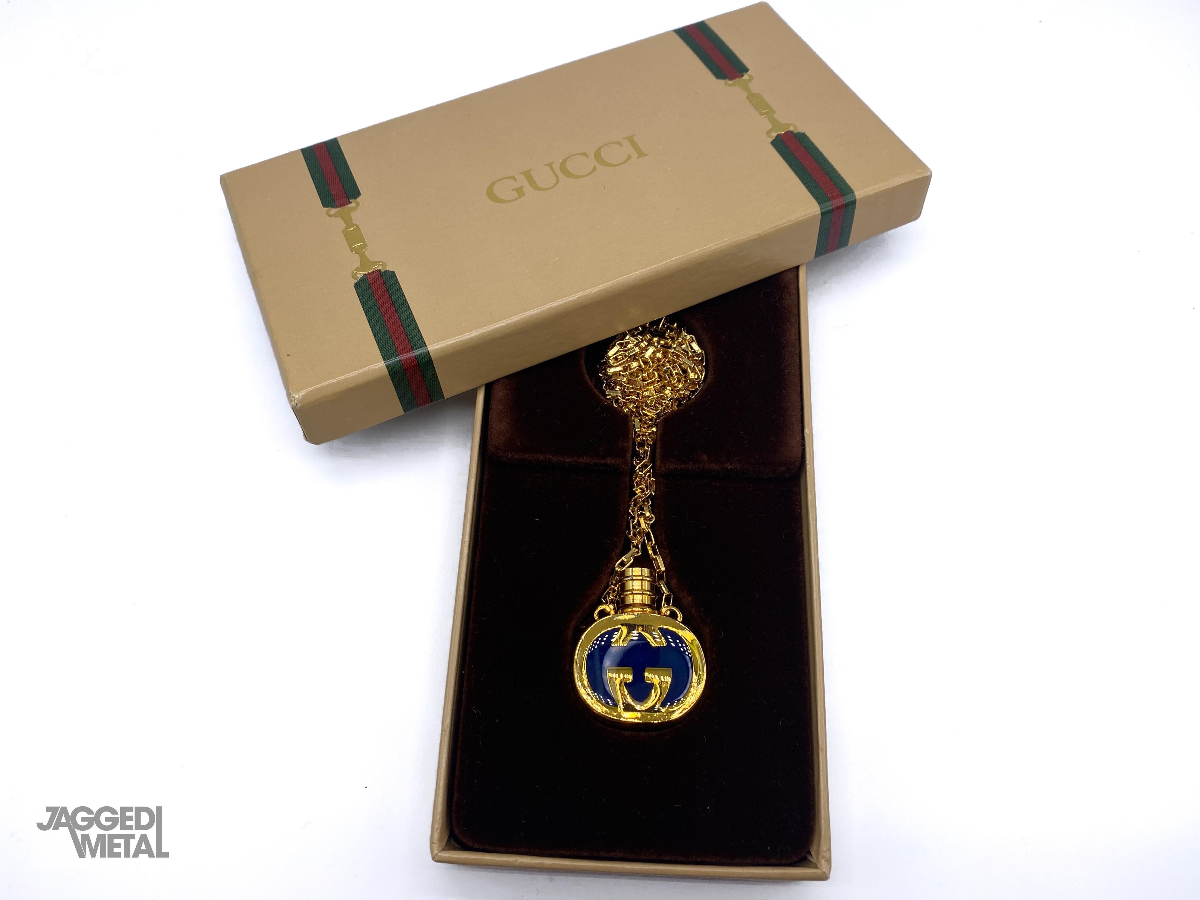gucci perfume bottle necklace