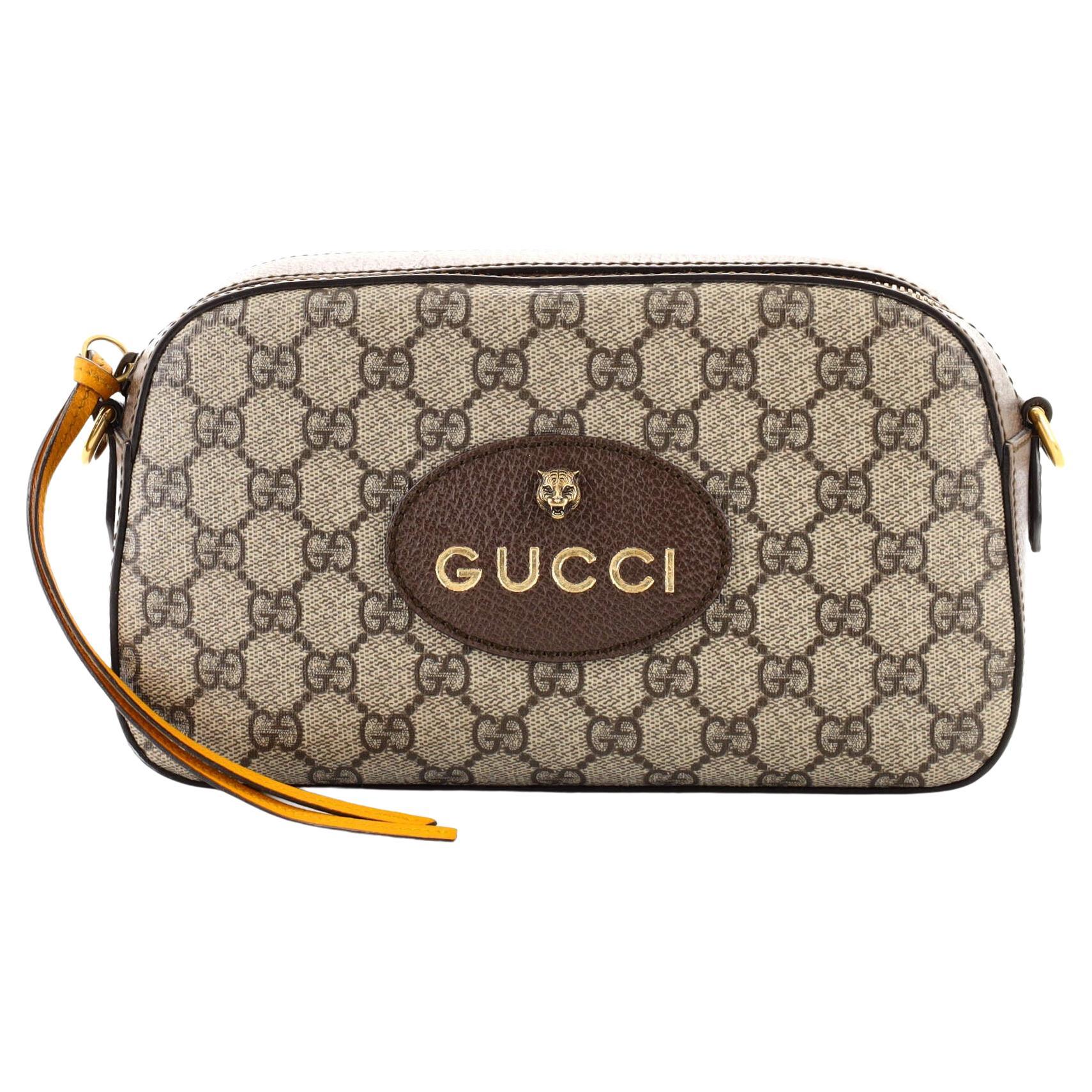 Gucci Zip Top Messenger Bag GG Coated Canvas Large at 1stDibs