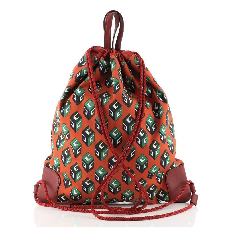 gucci orange backpack