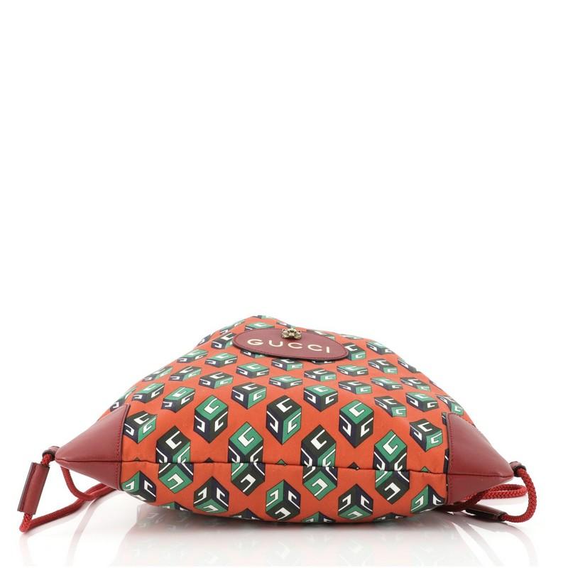 orange gucci backpack