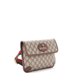 Gucci Neo Vintage Flap Belt Bag GG Coated Canvas
