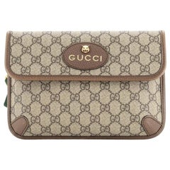 Gucci Neo Vintage Flap Belt Bag GG Coated Canvas