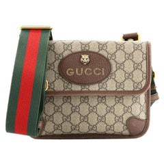 Gucci Neo Vintage Flap Messenger GG Coated Canvas Small