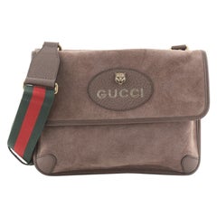 Gucci Neo Vintage Flap Messenger Suede Medium