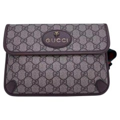 Gucci Neo Vintage GG Supreme Belt Bag Canvas Brown Leather