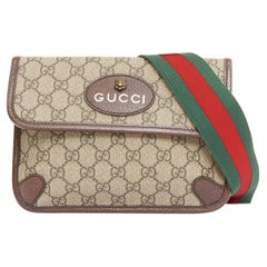 GUCCI Neo Vintage GG Supreme GG monogram flap red green crossbody belt bag