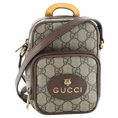 Gucci Neo Vintage Top Handle Crossbody Bag GG Coated Canvas Mini