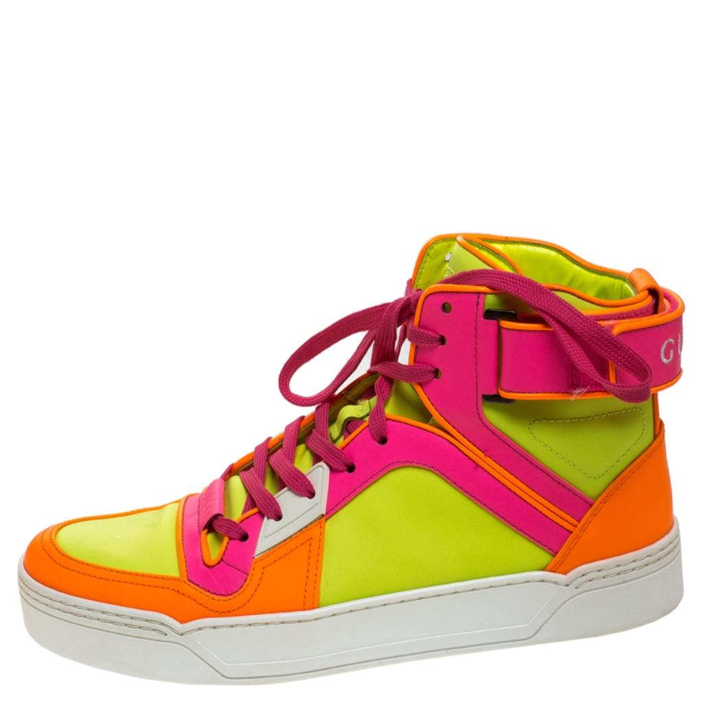 pink and orange gucci sneakers