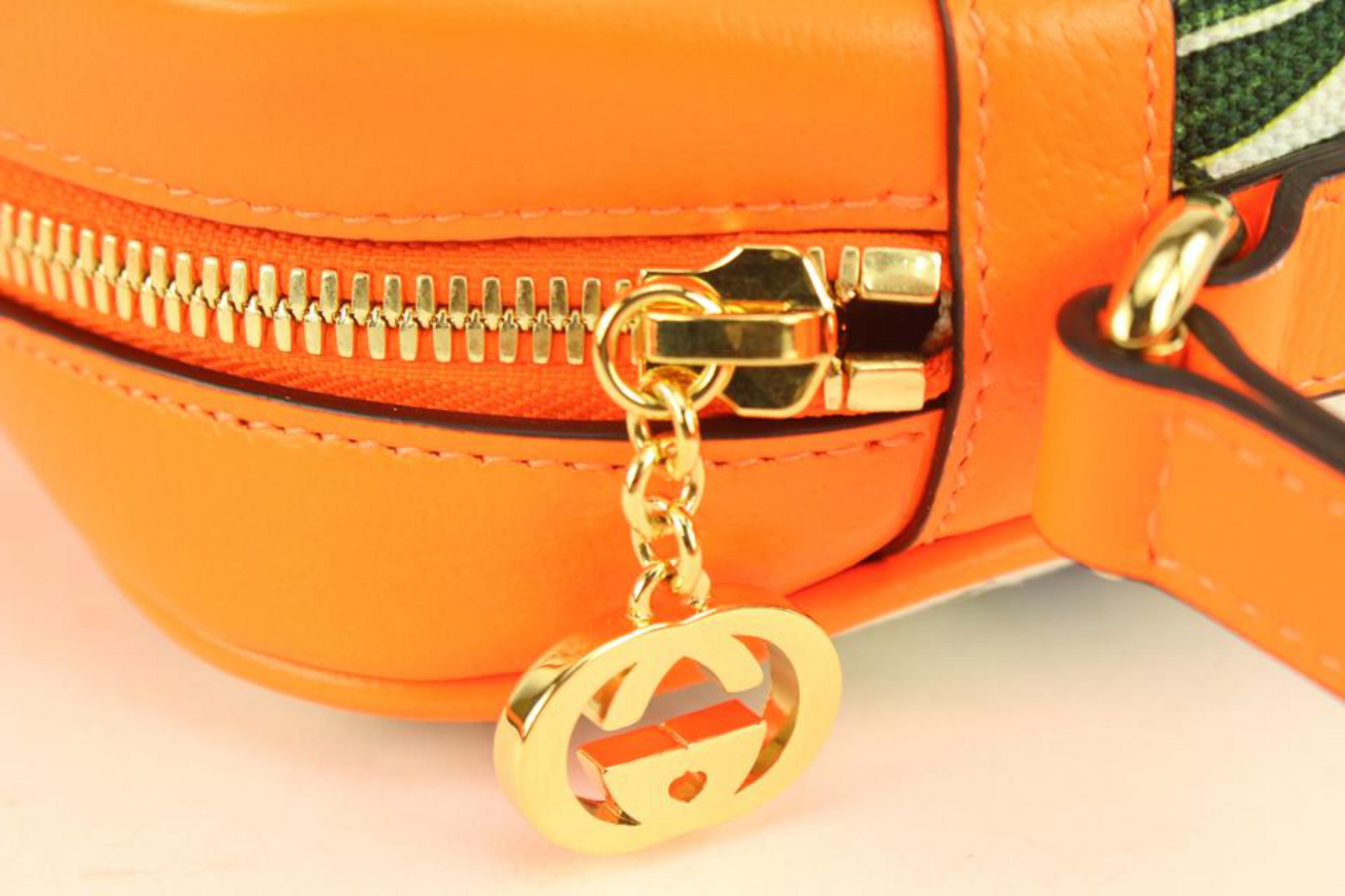 neon orange purse