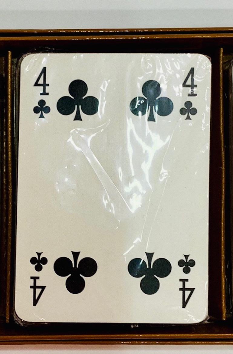 Brown GUCCI Never used authentic vintage playing cards For Sale