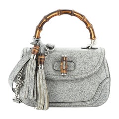 Gucci Neue Bambus Top Handle Tasche aus gesprenkeltem Leder Medium