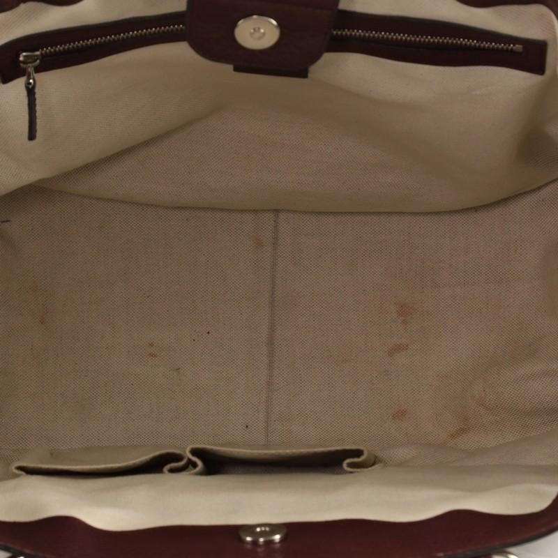 Gucci New Bamboo Tote Canvas Medium 2