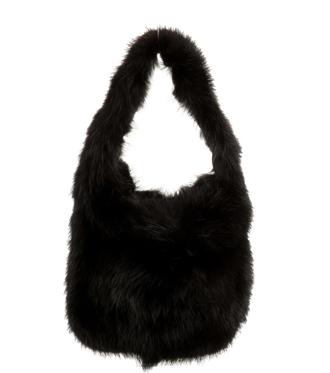 black fur bags