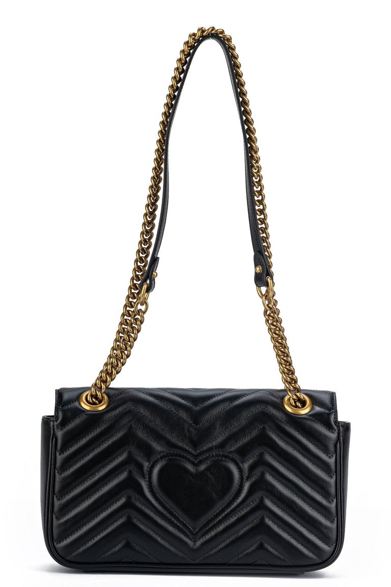 Gucci New Black Marmont Small Bag For Sale at 1stDibs