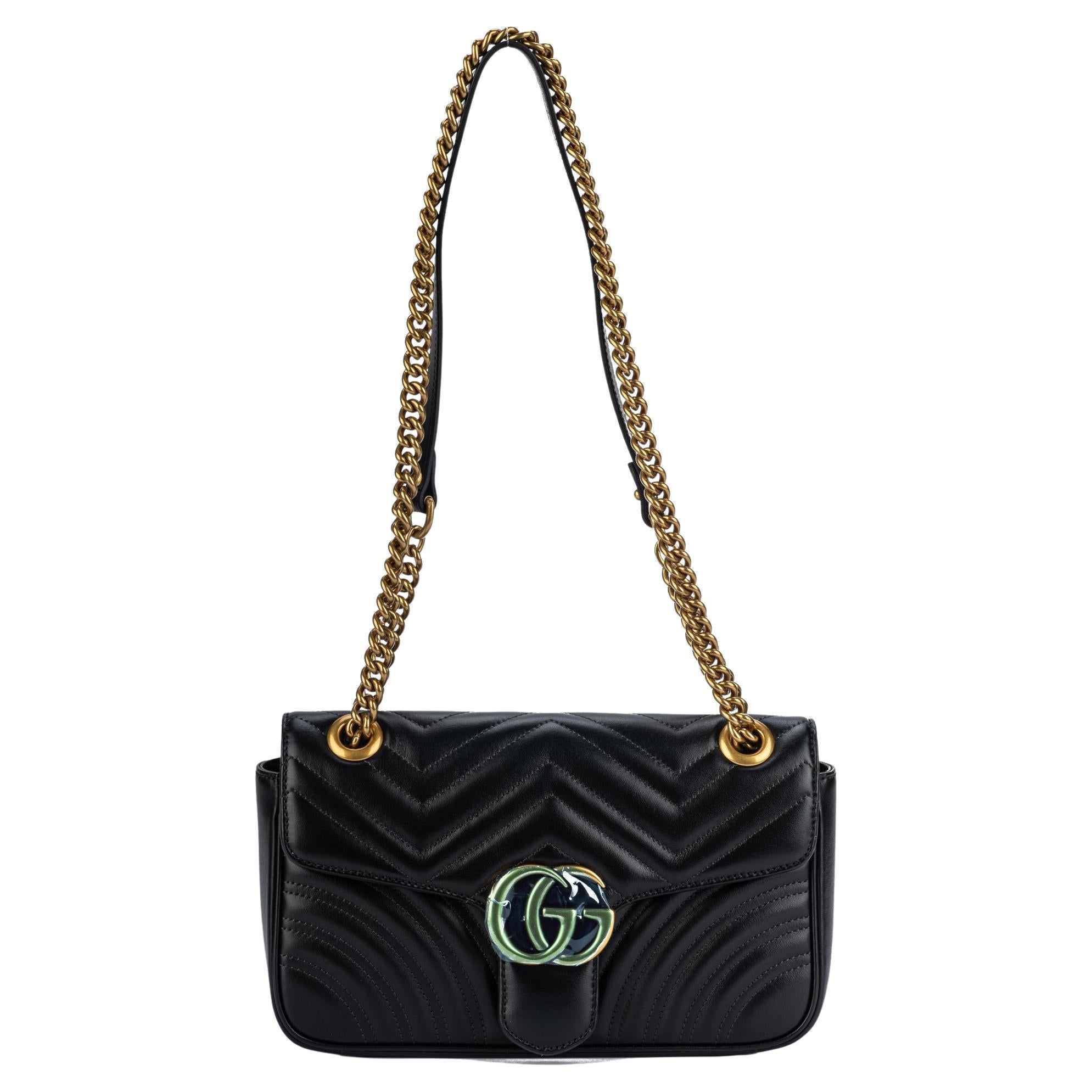 Gucci New Black Marmont Small Bag For Sale