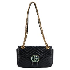 Gucci Nuevo Bolso Negro Marmont Pequeño