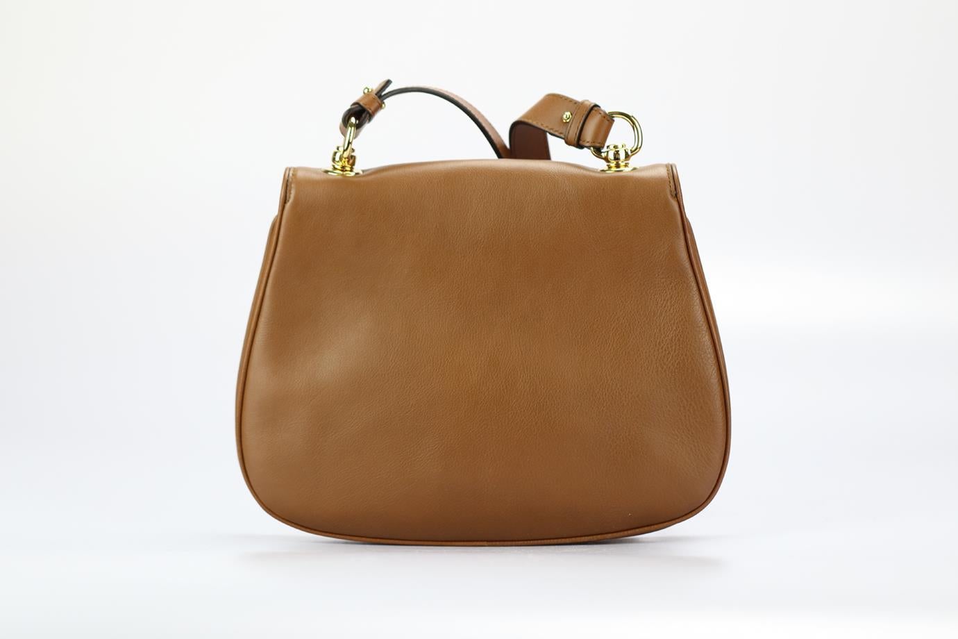 Brown Gucci New Blondie Gg Leather Shoulder Bag For Sale