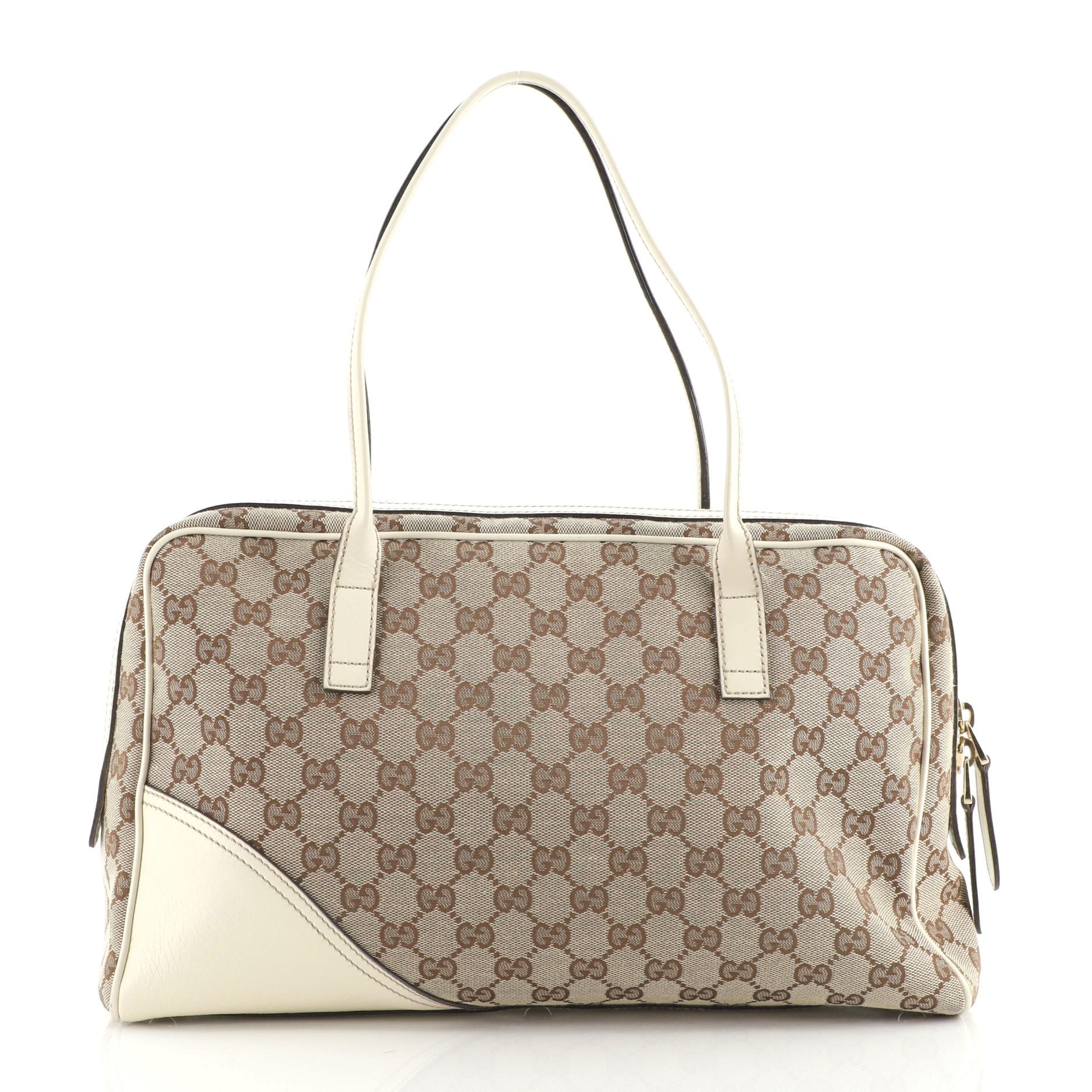 Gucci New Britt Boston Bag GG Canvas Medium at 1stDibs gucci new
