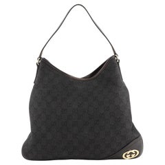 Gucci New Britt Hobo (Outlet) GG Canvas Large