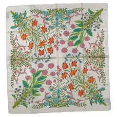 GUCCI New Flora Print Silk Scarf GUCCI New Flora Print Silk Scarf