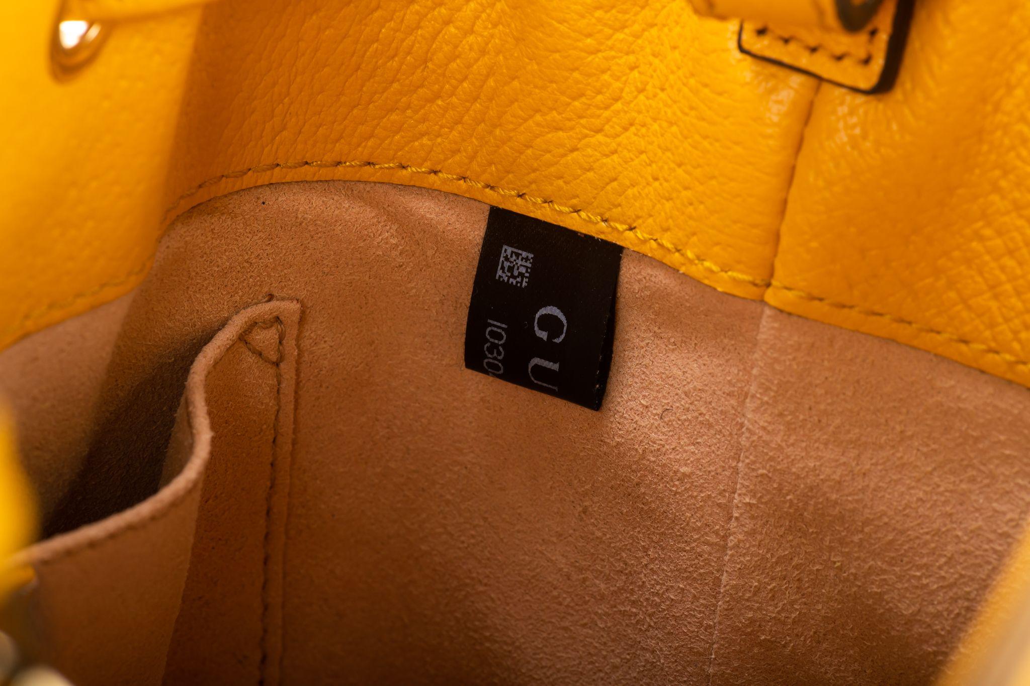 Gucci New Flora Yellow Bucket Bag 3