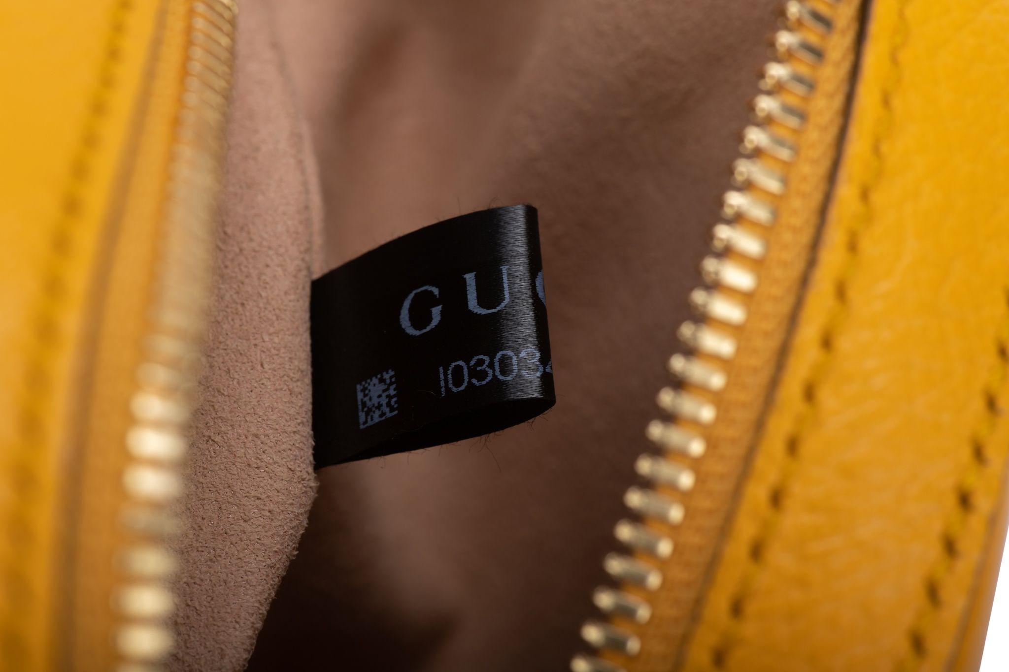 Gucci New Flora Yellow Cross Body Bag.  5