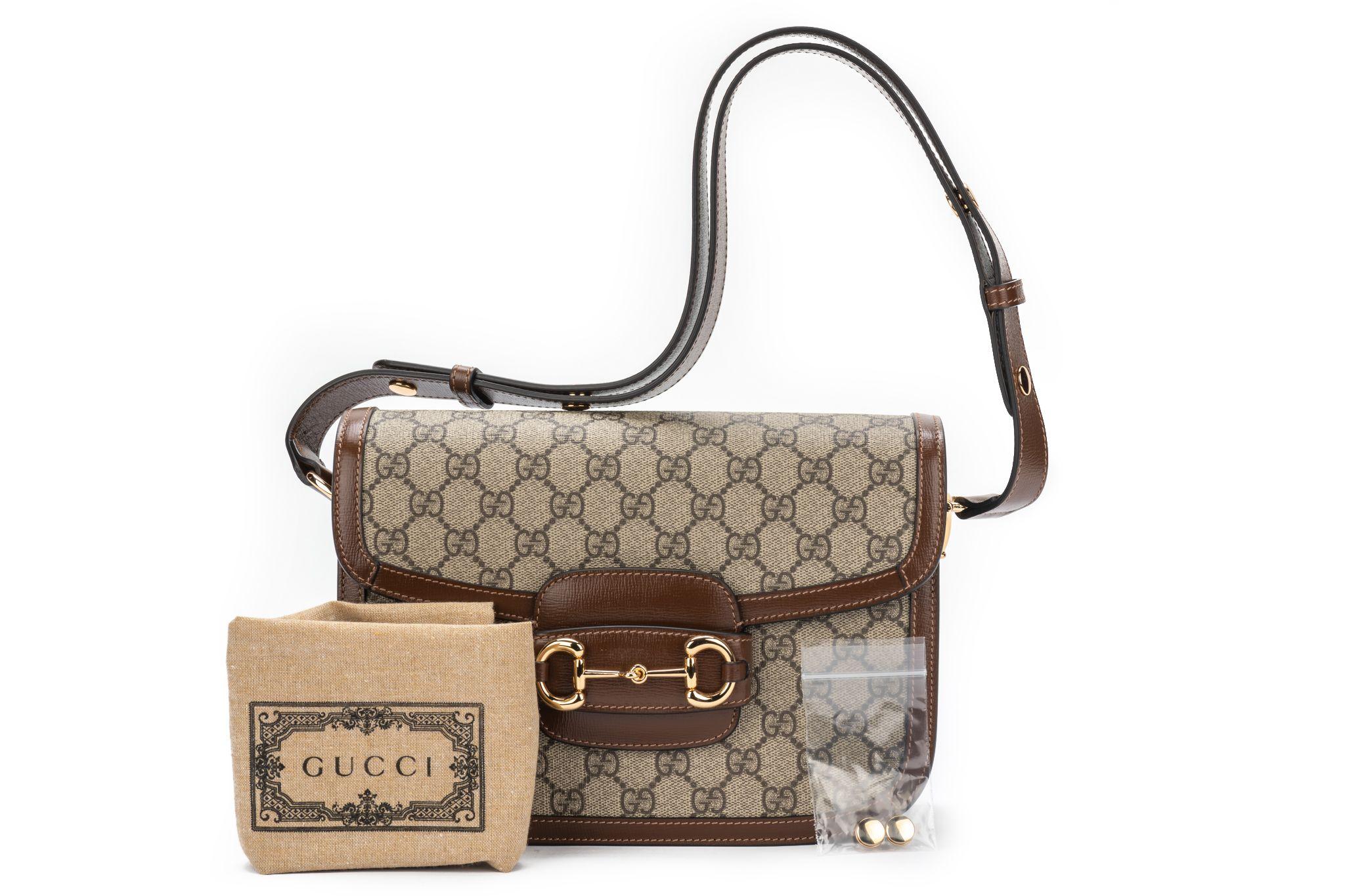 Gucci New Horsebit 1955 Shoulder Bag For Sale 12