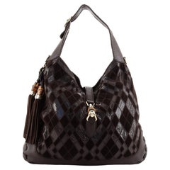 Gucci New Jackie Bag Patchwork Python and Suede Large