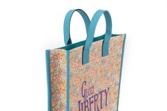 Gucci New Liberty Celeste Flowers Tote