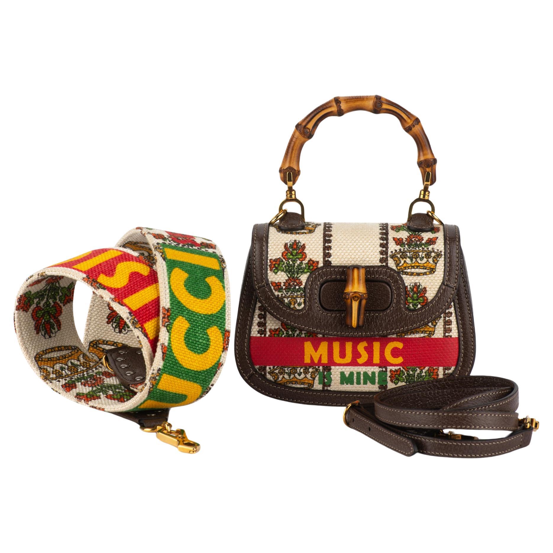 Gucci New LIm.Ed. Music Mini Bamboo Bag For Sale