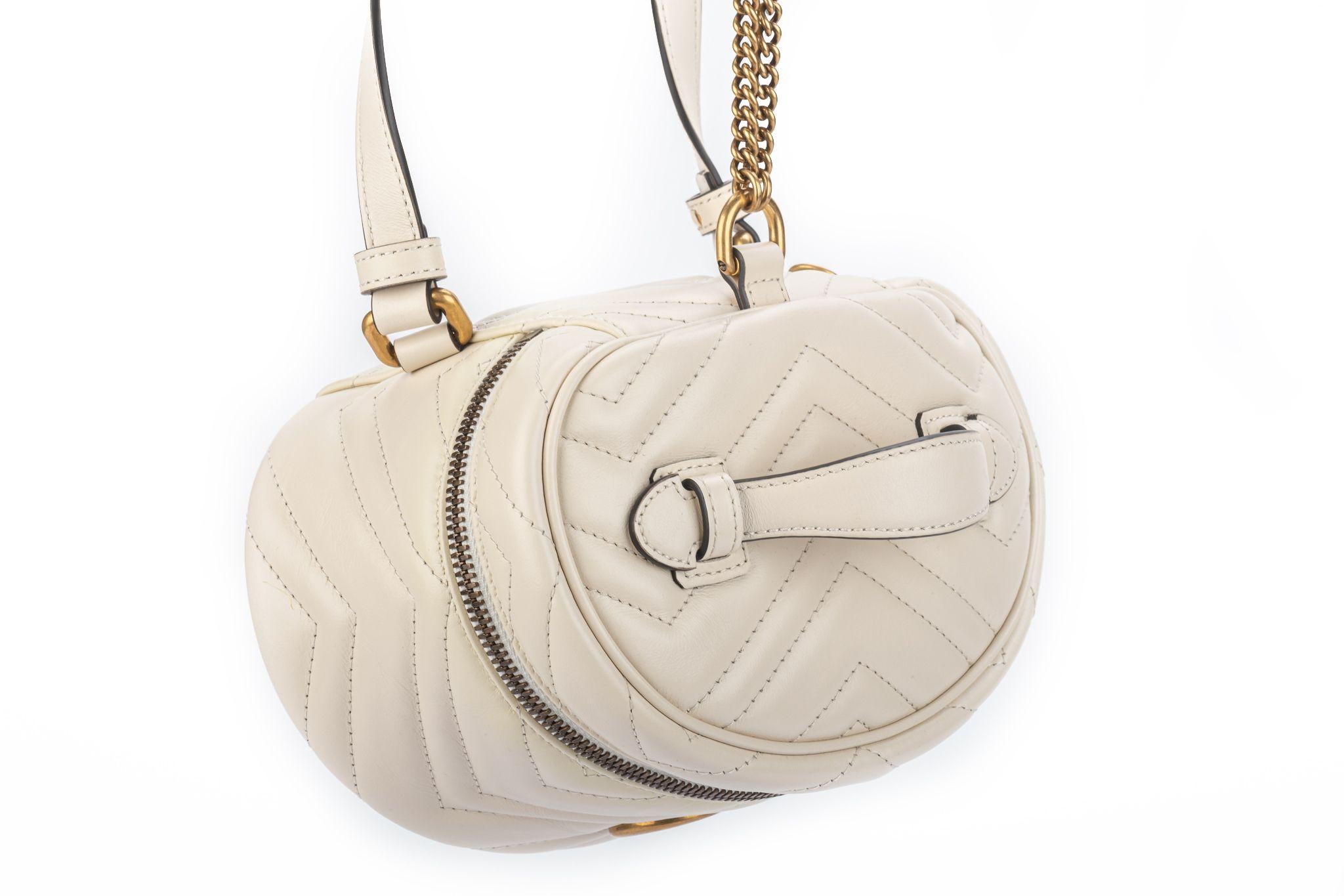 Gucci New Mini Cream Marmont Backpack For Sale 2