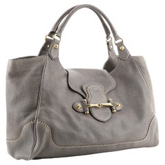 Gucci New Pelham Tote Leather Large Gray