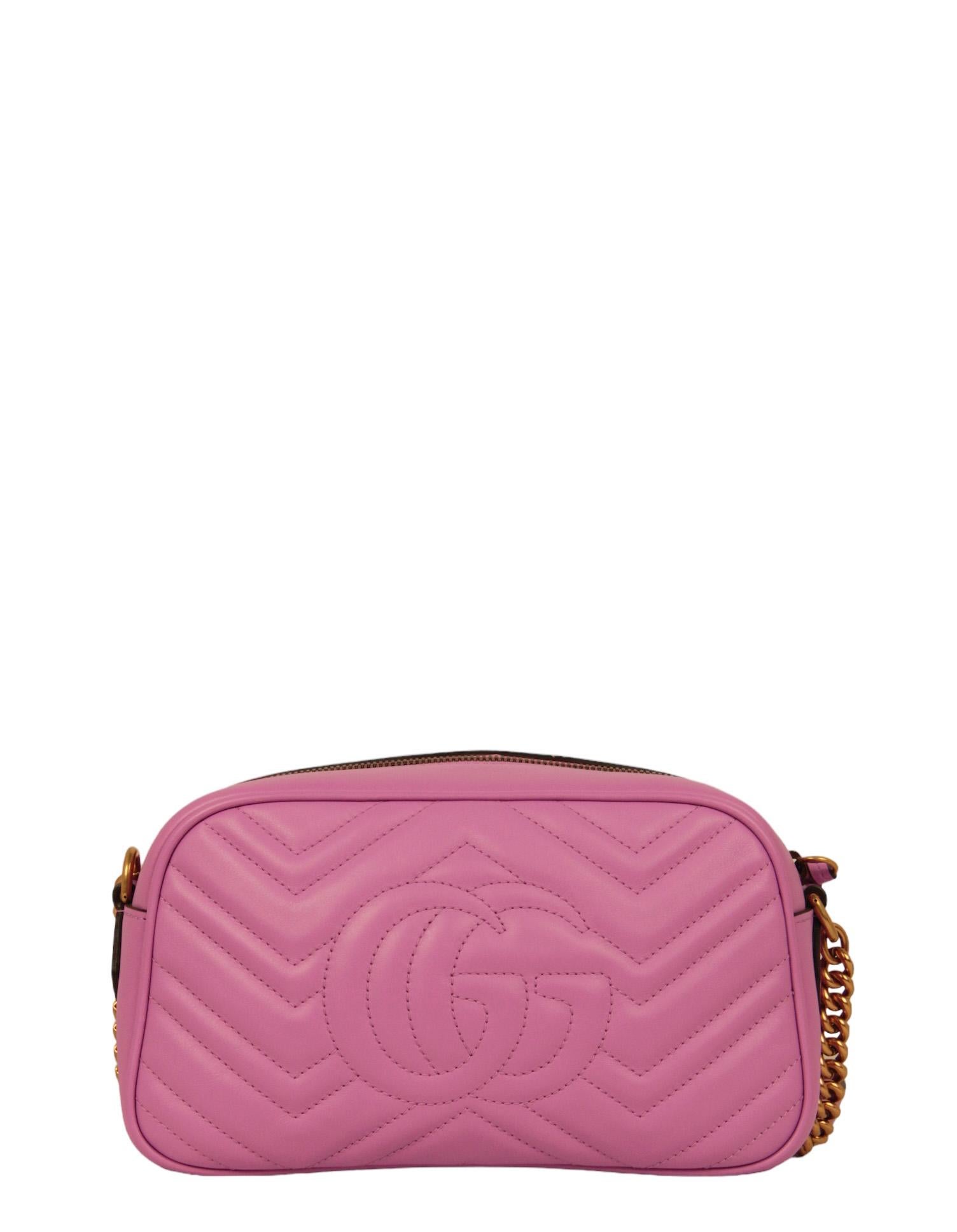 Women's Gucci NEW Purple GG Small Marmont Crossbody Bag For Sale