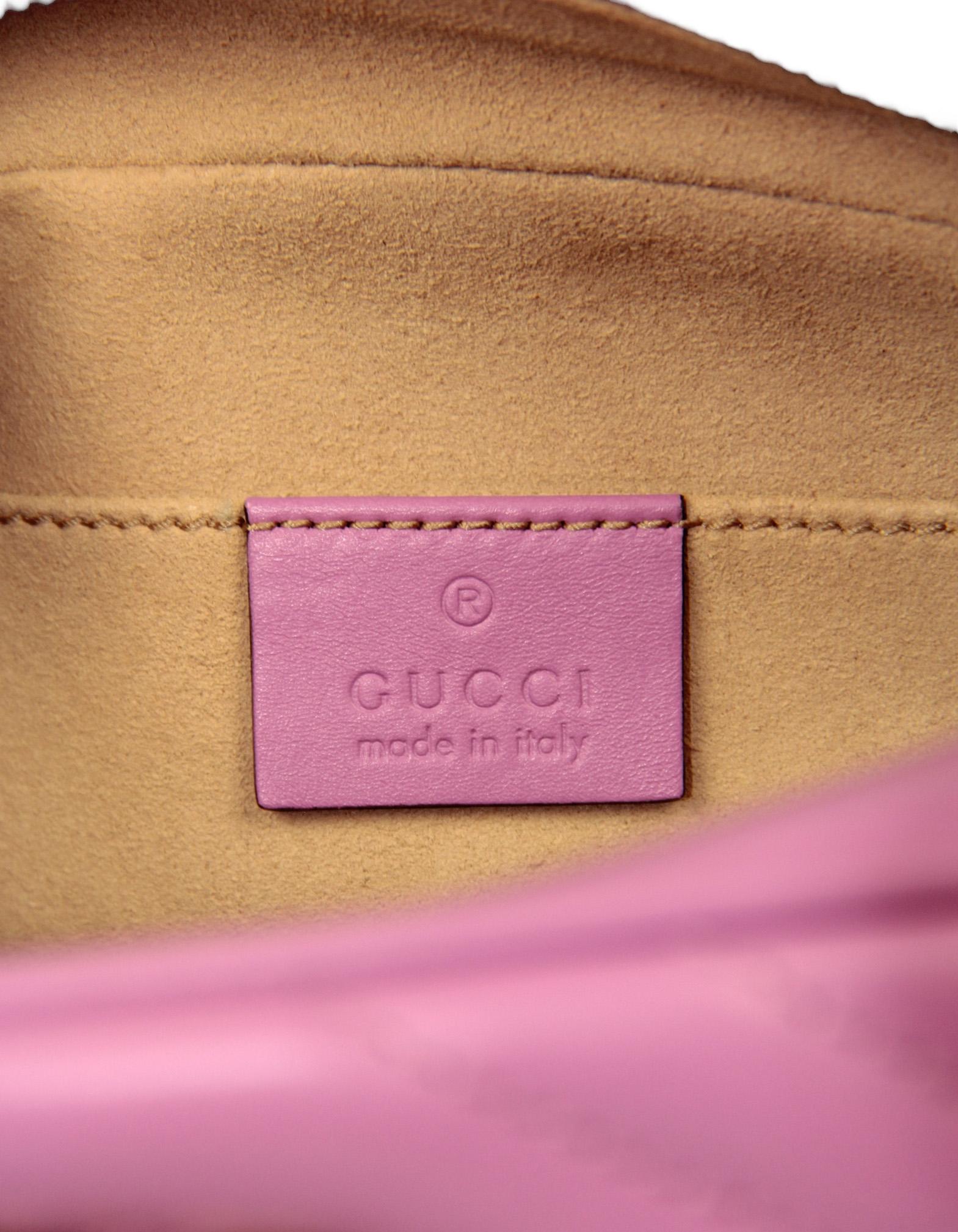 Gucci NEW Purple GG Small Marmont Crossbody Bag For Sale 4