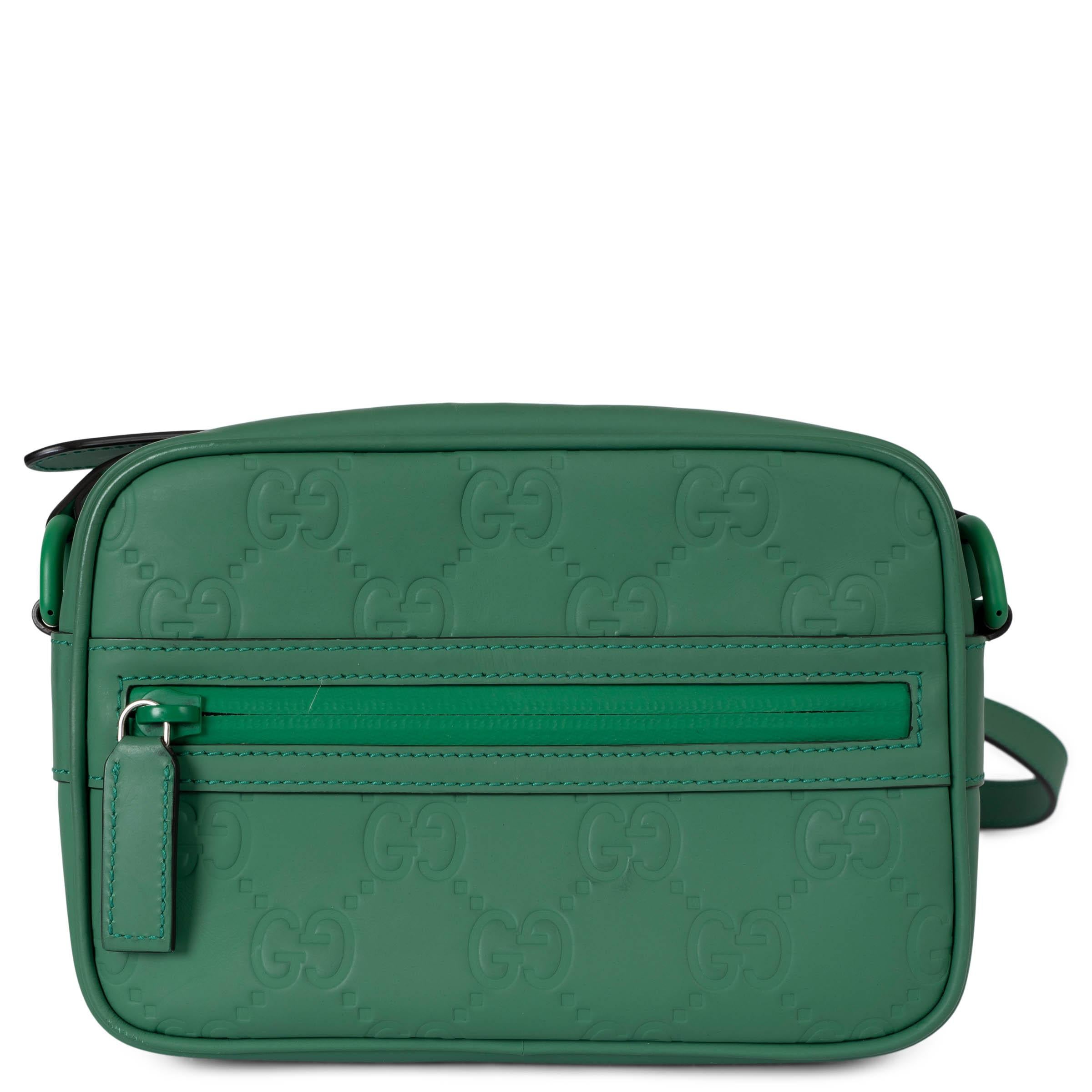 GUCCI Nuevo Verde trébol 2024 GG EFECTO GOMA MINI Bolso Crossbody en Excelente estado para la venta en Zürich, CH
