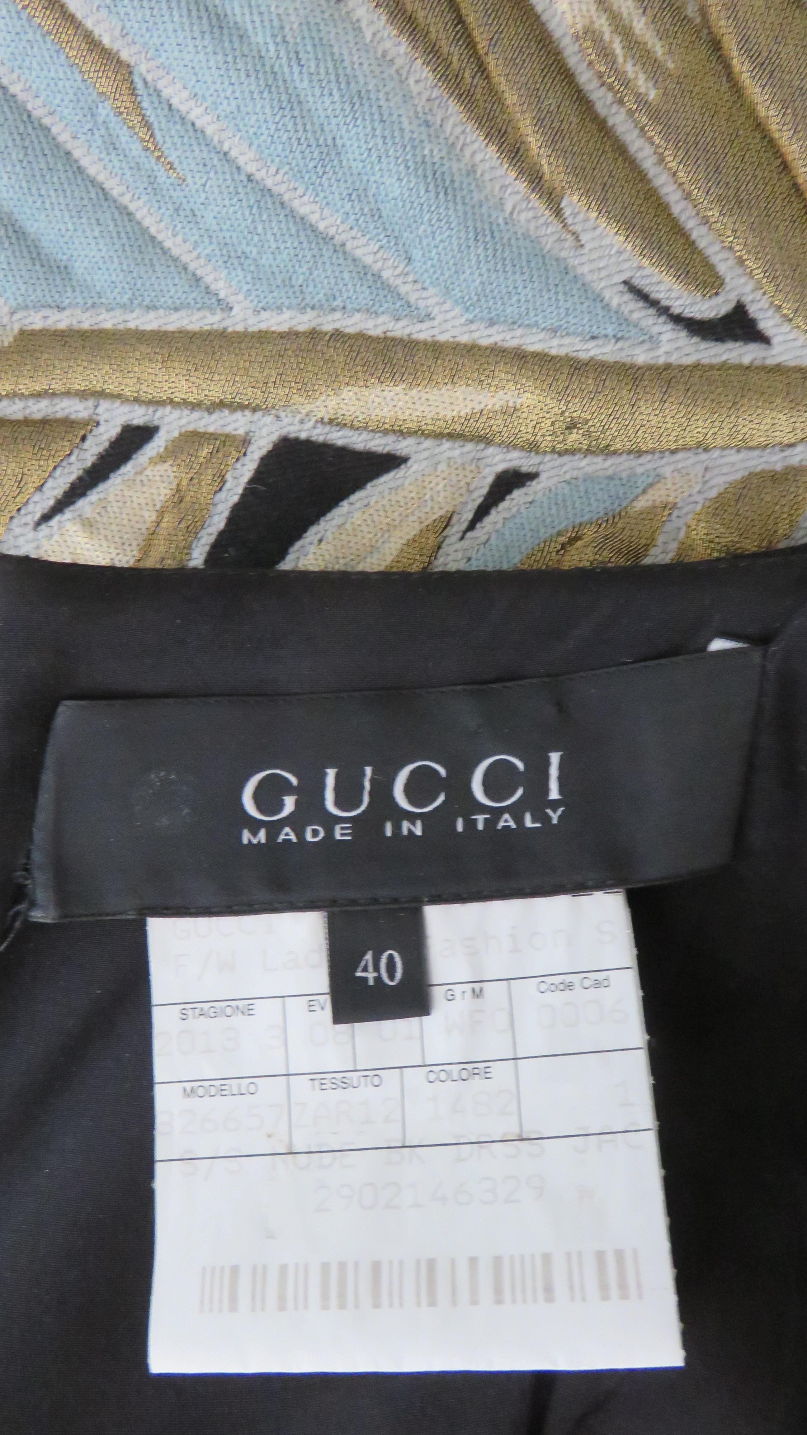 Gucci - Robe dos nu en soie, printemps-été 2013 en vente 10