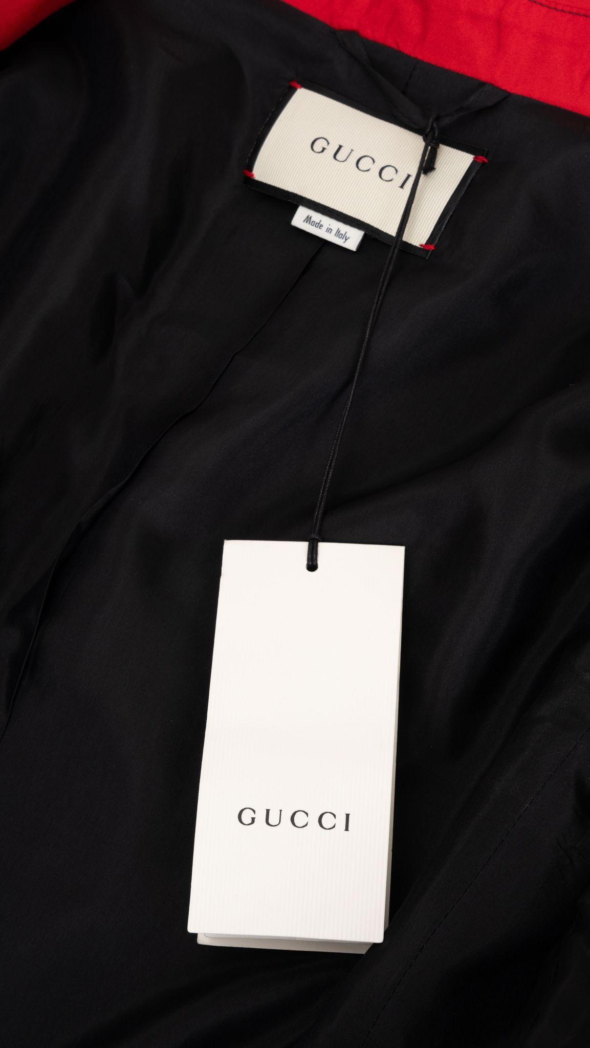 Gucci blazer en sergé de soie neuf avec étiquette en vente 2