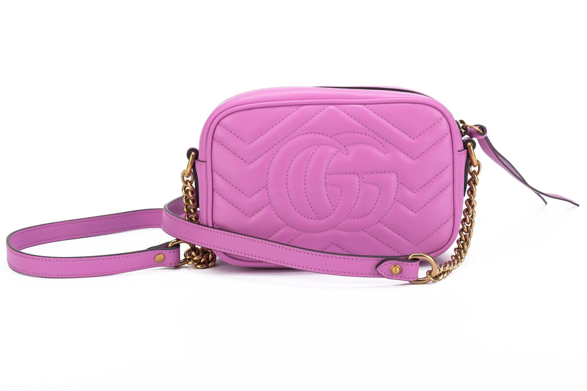 Purple Gucci New Small Mauve Marmont Cross Body