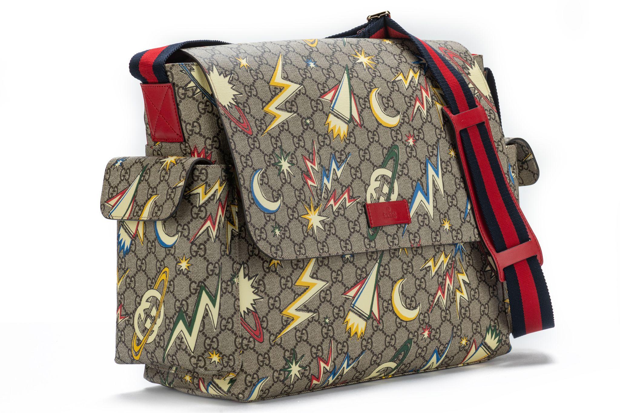 Gucci New Supreme Canvas Diaper Bag For Sale 1